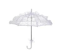 PciDinFo Parasol en Dentelle Faite Main, Parasol Romantique pour Mariage, Photographie, Décoration de Fête, Blanc