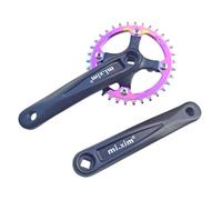 PciDinFo Pédalier VTT, Manivelles de 170 Mm, Entraxe étroit/Large, Entraxe 104 Mm, avec Plateau, pour Vélo de Route et BMX, 34T