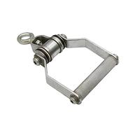 PciDinFo Poignée de Tirage Vertical pour Machine à Poulie Haute, Poignée D'entraînement pour Rameur, Accessoire de Tirage Vertical pour Musculation, Barre, en Forme de D 15cmx25cm