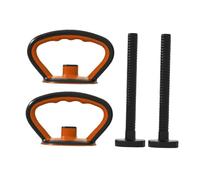 PciDinFo Poignées de Kettlebell pour Haltères de Compétition et Sac de Gym, Noir 2 Poignées 2 Tiges