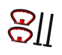 PciDinFo Poignées de Kettlebell pour Haltères de Compétition et Sac de Gym, Rouge 2 Poignées 2 Tiges