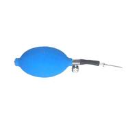 PciDinFo Pompe à Air Manuelle pour Ballon de Gymnastique, Mini-gonfleur à Double Aiguille, Pratique pour La Salle de Sport et Les Terrains de Sport, Bleu