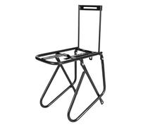 PciDinFo Porte-Bagages Avant Robuste, Capacité 15 Kg, Accessoire Multifonctionnel, Noir, Installation Rapide avec Protections Latérales, Grande Résistance