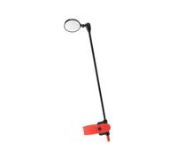 PciDinFo Rétroviseur Universel pour Casque de lo avec Barre en Aluminium et Miroir Acrylique Rotatif, Accessoire de Cyclisme Léger et Portable, Adapté Aux, Noir Rouge