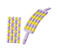 PciDinFo Rouleau de Massage Musculaire, Bâtonnet Détachable et Flexible pour L'entraînement Des Cuisses, Des Jambes et Des Mollets, Violet