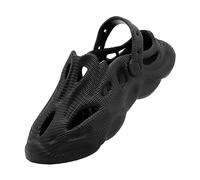 PciDinFo Sabots Classiques Unisexe Chaussures à Trous Sandales Plateforme Semelle Épaisse Respirant Léger Design Mode Convient pour La Rue Le Bureau Les, noir 40