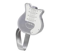 PciDinFo Sac à Bandoulière Femme Sac Forme Guitare Unique Sac Main Porté Travers Sac Sangle Réglable Polyvalent PU Adapté à Soirée Décoration Ma, Argent