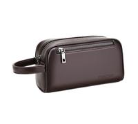 PciDinFo Sac à Main pour Homme en PU, Pouvant Servir de Pochette, de Trousse de Toilette, de Portefeuille et de Porte-Documents, Offrant Un Grand Espace de Ran, Brun