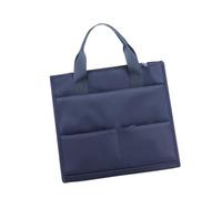 PciDinFo Sacoche Homme Mallette Ordinateur Portable Bureau Sac à Main Oxford Robuste Nombreux Rangements Convient pour Présentations Étude, Bleu Foncé