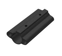 PciDinFo Support de Fixation pour Arceau de Tente/auvent, Tube de Fixation Renforcé par des Vis de 6 Mm, Diamètre 36mm Noir