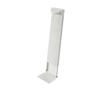 PciDinFo Support de Sac de Golf Murale Porte Sac Rangement Organisateur Acier Réglable avec Système Coulissant Antidérapant pour Fixation Ferme et Protection D, Blanc
