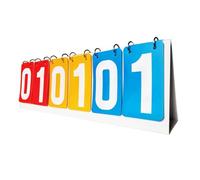 PciDinFo Tableau de Score, Feuille de Score, Compteur de Points pour Badminton et Basketball, Rouge Jaune Bleu