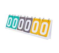 PciDinFo Tableau de Score, Feuille de Score, Compteur de Points pour Badminton et Basketball, Vert Gris Jaune