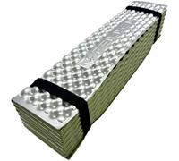 PciDinFo Tapis de Couchage Extérieur Matelas Mousse IXPE Aluminium Structure Alvéolée Thermique Double Couche Pliable Adapté pour Camping Pique-Nique Détente, Vert Armée