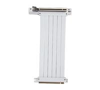 PCIE 3.0 16x Port D'extension de Carte D'extension Flexible Haute Vitesse, Prise en PCIE 4.0, Anti-interférence, Adaptateur d'angle de 90 Degrés (Blanc)