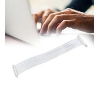 PCIE 3.0 16x Port D'extension de Carte D'extension Flexible Haute Vitesse, Prise en PCIE 4.0, Anti-interférence, Adaptateur d'angle de 90 Degrés (Blanc)