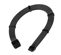 PCIe 5.0 16 Pin (12+4) 12VHPWR GPU Power Extension Cable,Sheathed,Male to Female,Compatible with RTX 5080,5070,4090,4080,4070,16AWG with Combs-Black