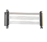 PCIe 5.0 Câble Riser, PCIe 5.0 16x Riser Cable Fit pour WRX80 90E RTX4090 5090 RX8900 RX7900XTX GPU 128GB / S GEN 5GPU Graphics Carte Extension, compatibilité Polyvalente (40cm)