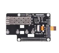 PCIe M.2 NVMe & SFP Hat+ for Raspberry Pi 5, NAS Adapter Board