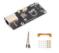 PCIe to 2.5G Ethernet Adapter Board (C) for Raspberry Pi 5, RTL8125 2.5GbE RJ45 LAN, PCIe x1 Gen2 16-Pin, Driver-Free Plug and Play, Side-Mount Acrylic Bracket