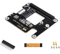 PCIe to M.2 Adapter Board Compatible with Raspberry Pi 5,Supports NVMe Protocol 2230/2242 Size M.2 Solid State Drive,Supports Gen2 and Gen3 Modes,Booting PI5 from Solid State Drive
