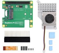 PCIe to M.2 Hat Package A,Compatible with Raspberry Pi 5,High-Speed Reading/Writing,Hat + Standard,Supports NVMe Protocol M.2 Solid State Drive,Comes with a Pi5 Cooler