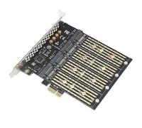 PCIe To NVME Adapter B Key M2 M.2 4 Port NGFF SATA SSD 10 Gbps To PCI Express X1 Adapter PCI-E M.2 Expansion Card Riser