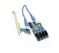 PCIe To PCI Express 1to 4 Slot Riser Card Mini 1X To ExternalI-e Adapter Port Multiplier Card for Miner BTC Expansion Kit