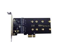Pcie vers 2 ports adaptateur de carte d'extension ASM1061 prend en charge 2280 2260 2242 2230 pour carte d'extension Pcie de bureau