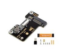 PCIe vers M.2 NVMe Hat Adaptateur pour Raspberry Pi 5, Supporte Protocole NVMe M.2 Solid State Drive 2230/2242, Gen2 et Gen3 Modes, Supporte Démarrage du PI5 Depuis Le S-S-D