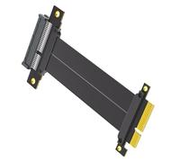 PCIE4.0 Extension de carte élévatrice à angle droit pour carte d'extension de ruban de 180 degrés à 180 degrés carte mère d'ordinateur