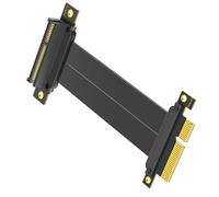 PCIE4.0 Extension de carte élévatrice à angle droit pour carte mère de carte d'extension de ruban de 90 degrés à 180 degrés