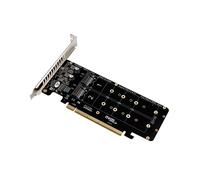 PCIeX16 para M.2 M-Key NVMEx4SSD 2U Servidor Array Adaptador de ExpansãO Divisor CartãO PortáTil Multifuncional
