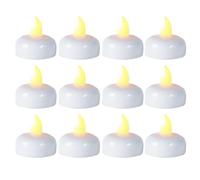 Pcingsia Bougies flottantes blanches - Petites bougies flottantes LED - Bougies chauffe-plat étanches activées par l'eau, centres de table, décoration d'intérieur pour vase, piscine, mariage