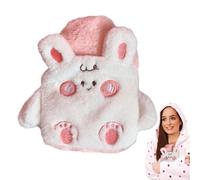 Pcingsia Bouillotte avec housse mignonne - 400 ml - Sac chauffe-mains mignon - Intérieur et extérieur Motif dessin animé Sac de réchauffement pour les mains et les pieds pour le travail et le sommeil