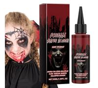 Pcingsia Faux sang lavable pour vêtements, fausses gouttes de sang pour Halloween, gouttes de couleur sanguine, faux sang de vampire lavable pour plaie de zombie cosmétique cicatrice