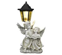 Pcingsia Statues de Jardin en Forme d'ange Solaire, Sculptures solaires d'extérieur | Capteur Art Décoration de pelouse avec lumière pour Balcon et Anniversaire