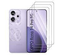 Pcircb [3+2 Pièces Verre Trempé Compatible avec OPPO Reno 14 Pro 5G vitre protection, 3pcs protection écran et 2pcs Caméra Arrière Protecteur, 9H Dureté, HD, Sans Bulles