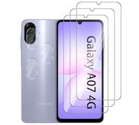 Pcircb [3+3 Pièces Verre Trempé Compatible avec Samsung Galaxy A07 4G vitre protection, 3pcs protection écran et 3pcs Caméra Arrière Protecteur, 9H Dureté, HD, Sans Bulles