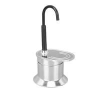 Pcivzxam 1 PCS 50ML Tube Unique Moka Pot Bec Cuisinière Cafetière Italienne Profitez d'un Délicieux Café en Un Rien de Temps Alliage D'Aluminium Argent