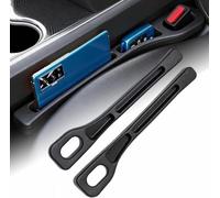 PCKMYKNUG Organiseur de Siège Auto pour Renault Captur HJB 2019-2024 | Remplisseur d'Espace Anti-Bruit en TPE avec Fente de Rangement pour Téléphone et Clés, Bande Anti-Chute Lot de 2 Noir