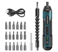 Pckobever Lot de Tournevis Électrique Sans Fil, 21 en 1, Ensemble de Tournevis Sans Fil Rechargeable de 3,6 V, Tournevis Sans Fil à Couple Réglable pour Usage Domestique et Industriel Léger