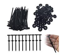 pclapora 100 Pièces Nylon Universal Cable Tie Buckle, Attaches de Câble Polyvalentes, Heavy Duty Self-Locking Nylon Zip Ties Holder, pour Réparation Automobile et Usage Quotidien