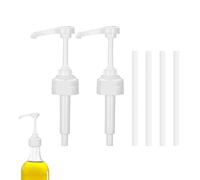 pclapora 2 Pièces Pompe Sirop pour Monin Distributeur, Réutilisables Pompe Doseuse, Tête de Sirop Pomper de Rechange avec Tuyau, Doseursirop pour Bouteilles Aromatisantes de Café