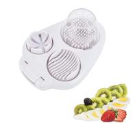 pclapora 3 en 1 Coupe Oeuf, Coupe Oeufs Durs Professionnel, Coupeur Oeuf à la Coque, Egg Cutter Slicer Tranches en Métal pour Couper Les Oeufs Durs, Fraises, Kiwis, Polyvalents, Unif