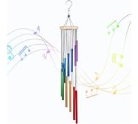 pclapora Carillon à Vent, Tube Couleur Aluminium Carillon à Vent, Carillons a Wind Exterieur, Carillons Décoratifs d'Extérieur pour Jardin, Maison, Patio, Balcon Décoration