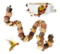 pclapora Perchoir Perroquet 80 cm Perchoir Oiseaux Jouet Perroquet avec Vis | Renforcement du Fil Malléable Jouets à Mâcher à Suspendre Perchoirs Perruches pour Calopsittes Inséparables Canaris