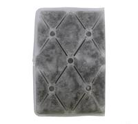 Pcm Tapis de refroidissement pour camping et randonnée - Tapis de siège d'extérieur portable 280 x 300 mm 420 g réutilisable à changement de phase moyen pour l'été, noir/rose/jaune (noir)