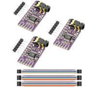 PCM5102 Lot de 3 modules vocaux numérique-analogique PLL Module de décodeur DAC stéréo pour prise 3,5 mm avec Arduino