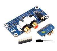 PCM5122 Carte son HIFI I2S DAC compatible avec Raspberry Pi 5/4B/3B+/3B/Pi Zero W/Zero 2W/Pico W/Pico 2W, encodage/décodage stéréo, prise casque intégrée de 3,5 mm et connecteur RCA